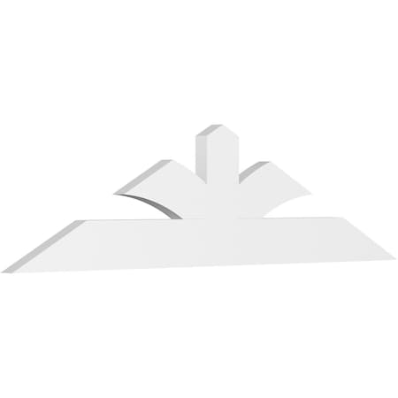 Ekena Millwork Richland Architectural Grade PVC Gable Bracket, 72"W x 18"H x 2"D x 6"F, 6/12 Pitch GBP072X18X0206RIC00